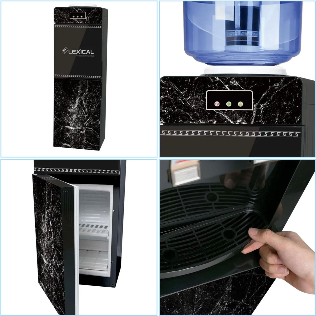Кулер напольный для воды с холодильником на 3 крана Lexical LWD-6005 кулеры для холодной воды и с подогревом - фото 8 - id-p2185134665
