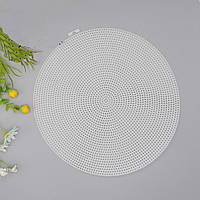 Канва пластикова кругла діаметр 28см Колір - білий (за 1шт)