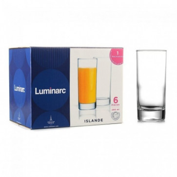 Набір високих склянок Islande 6шт 290мл Luminarc N1316