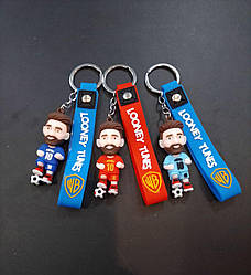 Брелок із тримачем футболіст " Мессі", гумовий