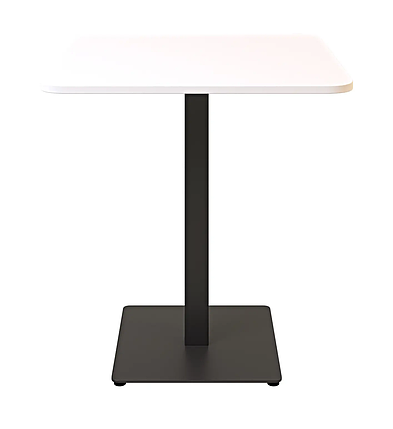 Стіл Tetra light soft 70*70 см чорний метал/білий ДСП (текстура) TM Lovko, фото 3