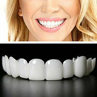 Виниры Snap-On Smile, вставные зубы, максимально не заметны для окружающих - 2 штуки - Верх и Низ