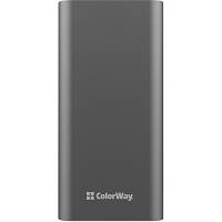 Power Bank ColorWay 20 000 mAh Full (USB QC3.0 + USB-C Power Delivery 22.5W) Gray