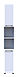 Шафа пенал Doros Міра Білий ДСП 183.5х30х30 (41510126), фото 6