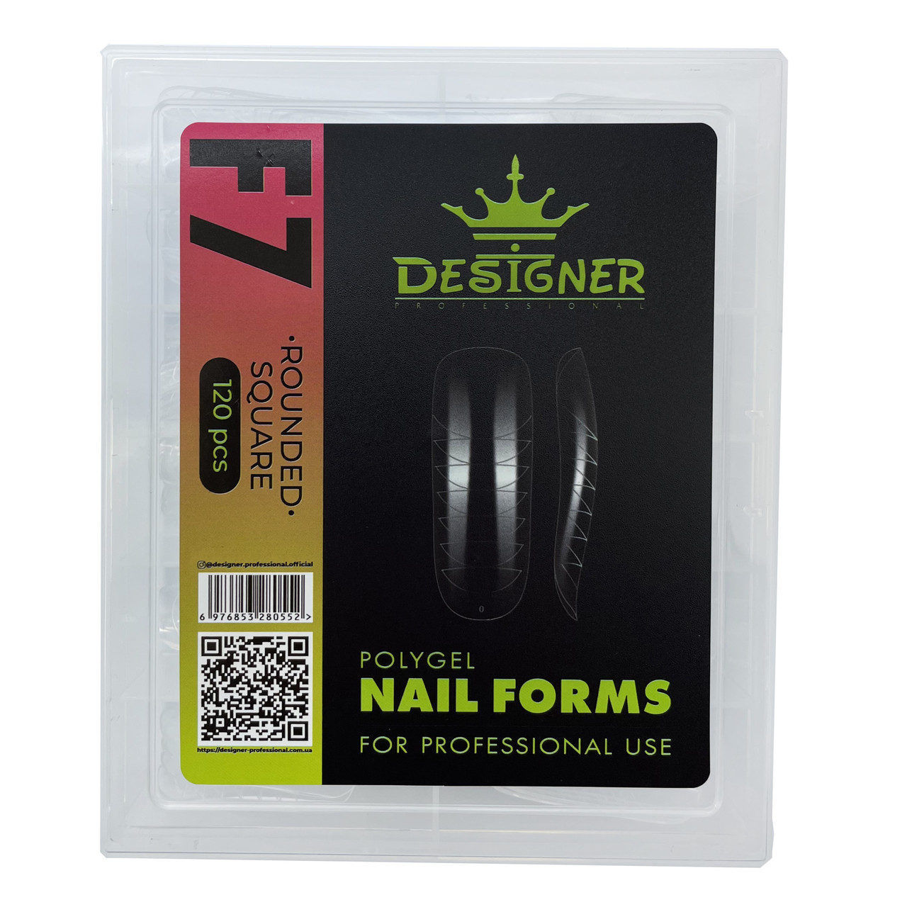 Верхні форми Designer F7 Rounded Square, 120 шт (м'який квадрат), фото 1