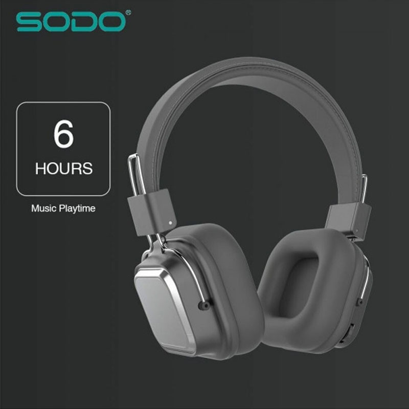Бездротові навушники накладні bluetooth гарнітура з мікрофоном SODO повнорозмірні навушники для музики NMS