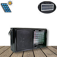 Радиоприемник ретро Golon RX-4700BS портативный ФМ приемник с солнечной панелью - радио на батарейках (NS)