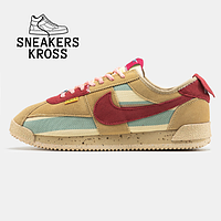 Чоловічі кросівки Nike Cortez x Union L.A Beige, кросівки Найк Кортез х Юніон бежеві