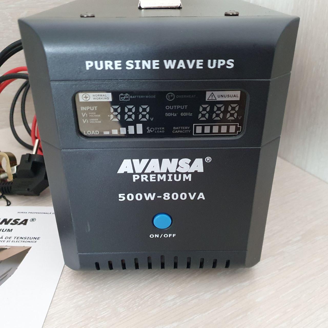 Бесперебойный блок питания ИБП UPS для квартиры, для ПК Avansa UPS 500W, VOLT POLSKA SinusPRO 800 NMS - фото 2 - id-p2185155297