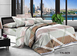 Комплект постільного бязь №пл176 Полуторний 150х220