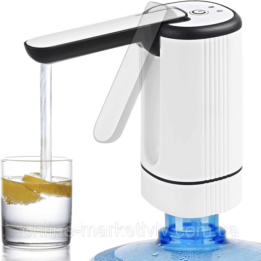 Акумуляторна помпа для води Water pump / Складна помпа на бутиль / Електрична помпа для бутля, фото 1