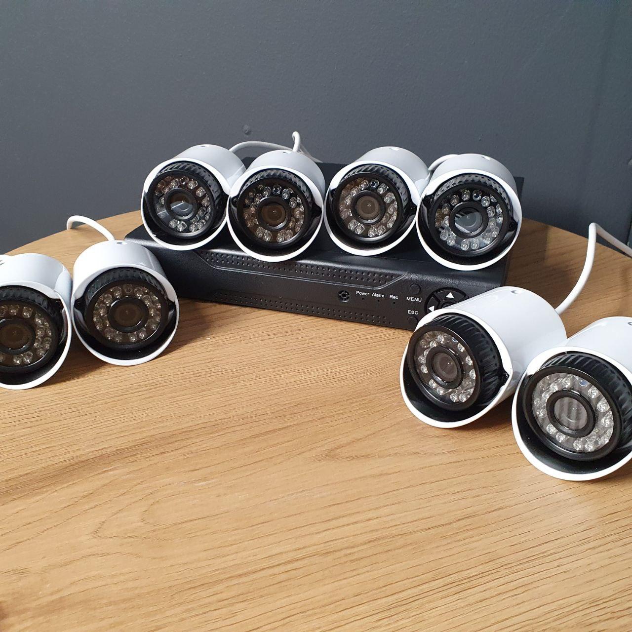 Комплект видеонаблюдения проводной KIT AHD 8CH 1MP на 8 камер, Регистратор наружного и внутреннего NMS - фото 3 - id-p2185167752
