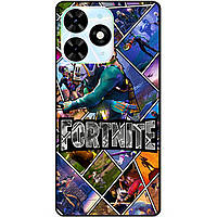 Силіконовий чохол бампер для Tecno Spark 20C з картинкою Фортнайт Fortnite