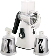 Овощерезка Tabletop Drum Grater Kitchen Master BIG Ручная терка, шинковка, измельчитель Белый (2725)