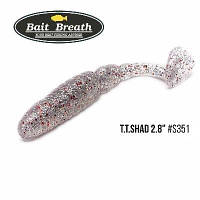 Приманка Bait Breath T.T.Shad 2,8" (7 шт) (S351 KH Clear / Red)