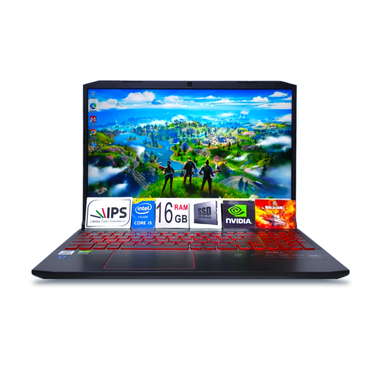 Ігровий Ноутбук Acer Nitro 5 15.6 FHD144Hz i5-10300H Ram 16Gb SSD512GB Nvidia RTX3050 4GB