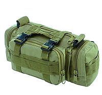 Тактическая армейская мужская сумка Molle Combat Sachet хаки Dobuy Тактична армійська сумка чоловіча Molle