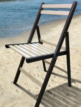 Стілець розкладний дерев'яний Пікнік бук зебра