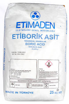 Борна кислота в мішках по 25 кг