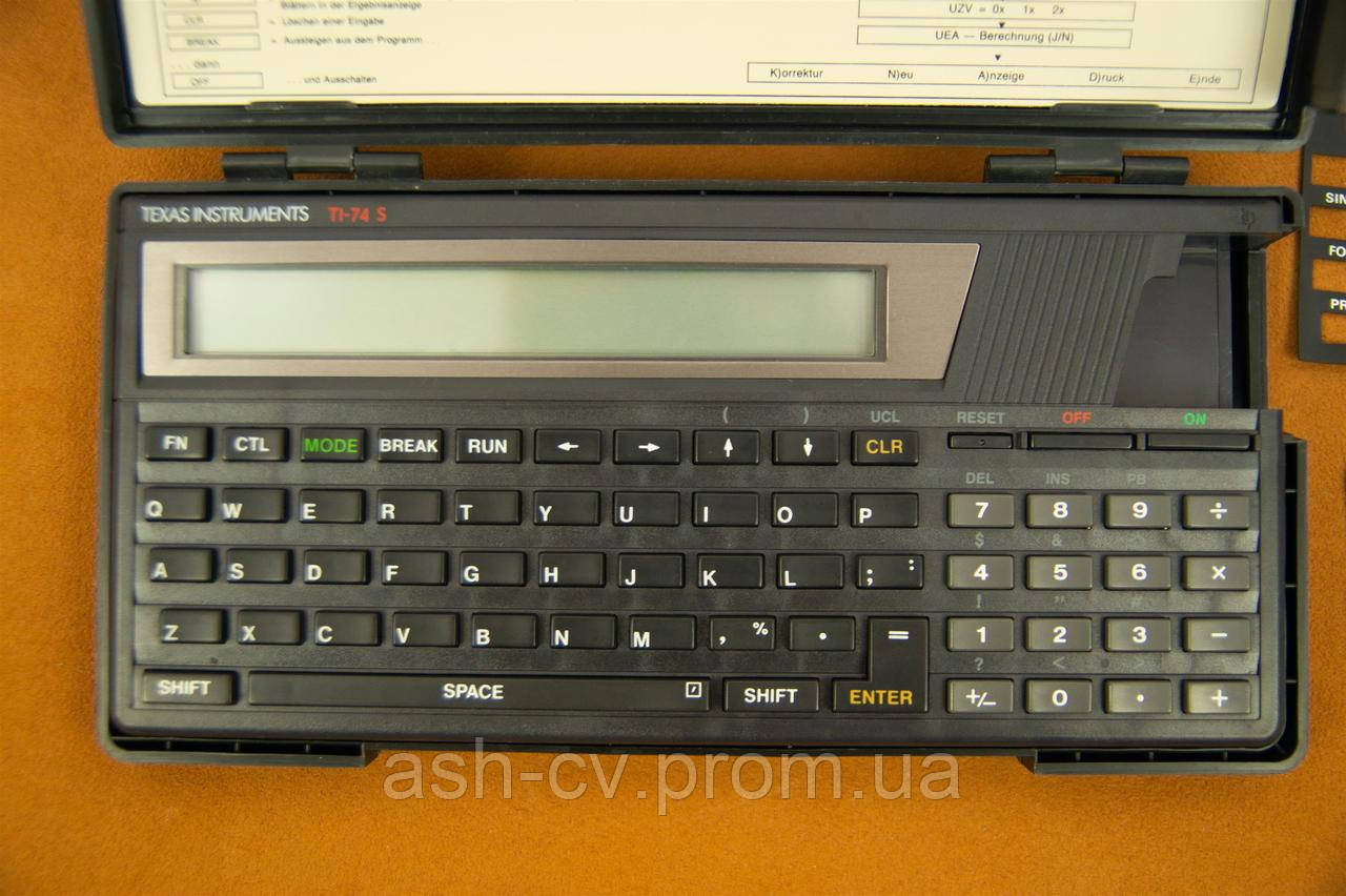 Вінтажний, портативний, комп'ютер, BASIC, Texas Instruments, TI-74, 1985, #1