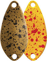 Блесна Rapture Area Spoon Zero 20 мм 1.4 г Молочнокоричневая с черными точками + желтый с красными точками PO