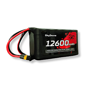 Акумулятор для FPV дронів SkyDrone 6S3P 12600 mAh 135A (Molicel P42A)