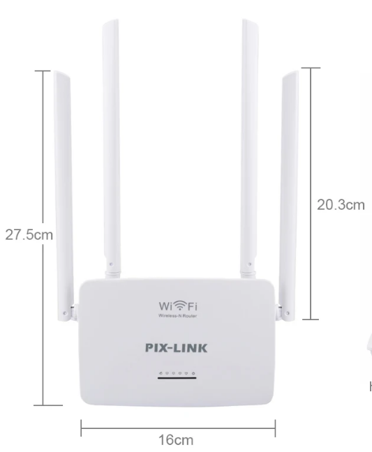 Вай-Фай роутер маршрутизатор Wi-Fi 300 Мбіт/с Pix-link LV-WR08 белого цвета роутер для дома NMS - фото 5 - id-p2185191878