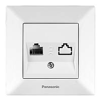 Розетка Panasonic Arkedia Slim компьютерная RJ45 CAT5e, белая i