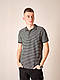Чоловіче поло в полоску, темно-сірого кольору - фото 1 - id-p2185199652