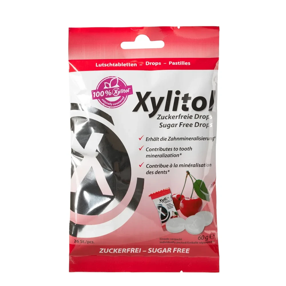 Льодяники з ксилітолом Xylitol Drops, вишня (26 шт), (Miradent)