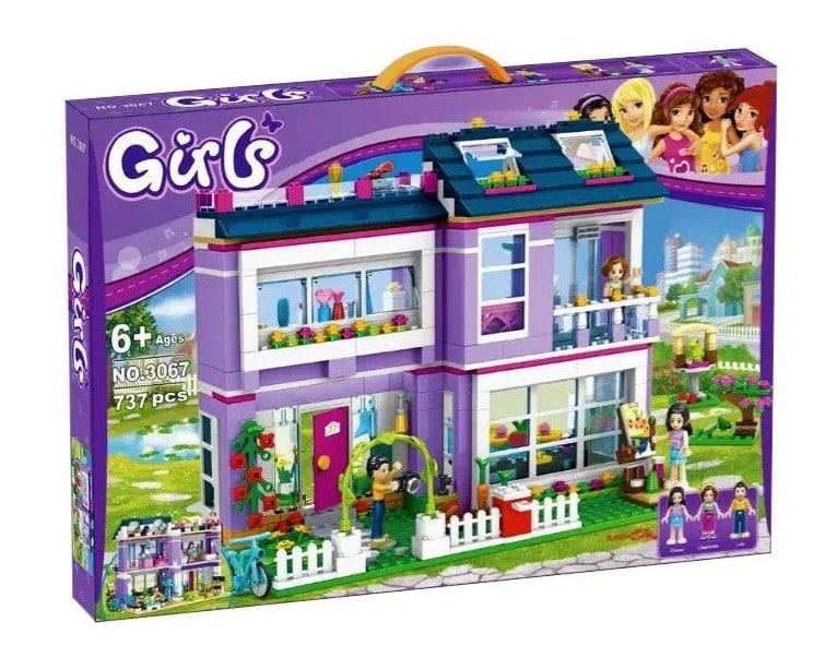 Конструктор для девочек "Кукольный домик-особняк"Girls на 737 деталей с движущимися элементами,3 фигурки NMS - фото 7 - id-p2185191944