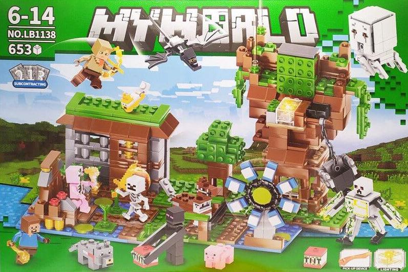 Конструктор домик каменный с фигурками майнкрафт My World с фигурками на 548 Деталей NMS - фото 1 - id-p2185191971