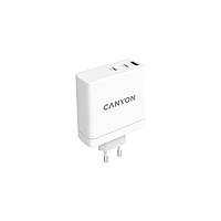 Зарядное устройство Canyon H-140-01 Wall charger with 1USB-A 2 USB-C (CND-CHA140W01)