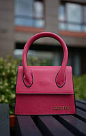 Рожева жіноча сумочка Jacquemus Mini Pink Jacquemus Еко шкіра Dobuy