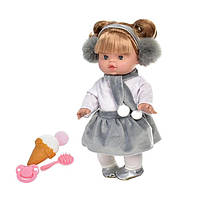 Детская игрушечная кукла пупс с аксессуарами в наборе игрушка мороженое гребешок и пустышка поет 5 песен NMS