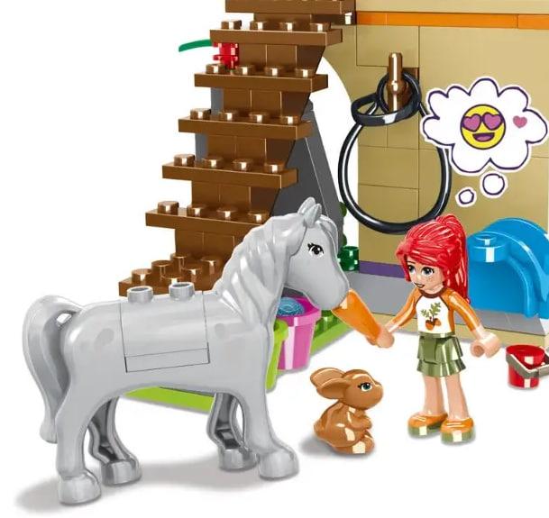 Конструктор набор детский для девочек домик на 724 детали качественный пластиковый с фигурками в наборе NMS - фото 3 - id-p2185192930