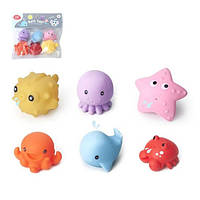 Набор игрушек для купания морские животные Dobuy Набір іграшок для купання Y8618 морські тварини