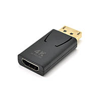 Переходник VEGGIEG DH-4 Display Port (папа) на HDMI(мама) поддержка 4K *2K, Black, Пакет i