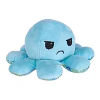 Мягкая кукла осьминог двусторонний осьминог плюшевая игрушка 20 см Голубая WNB-876
