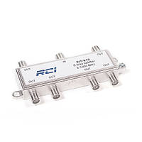 Спліттер ТВ 6-way, 5-1000MHZ, корпус металевий RCI WS-6, Splitter 6