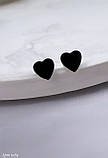 Срібні пусети Сердечко, фото 2