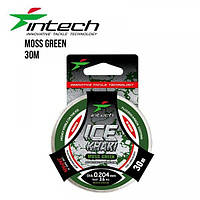 Леска Intech Khaki Ice Line moss green 30m (0.10mm, 0.9kg)