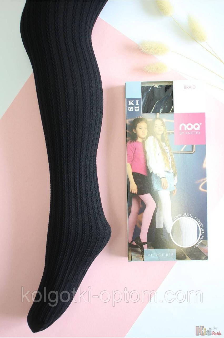 ОПТОМ Колготки чорні "Braid" для дівчинки (152-158 / 12-13 років) Knittex 5906906055982, фото 1