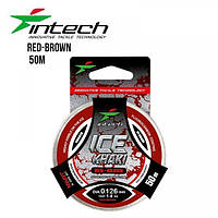 Леска Intech Khaki Ice Line red-brown 50m (0.08mm, 0.6kg)