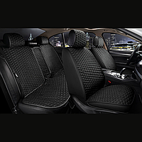 Універсальні автомобільні чохли, накидки на сидіння Sota (Повний комплект, чорні із сірою ниткою)