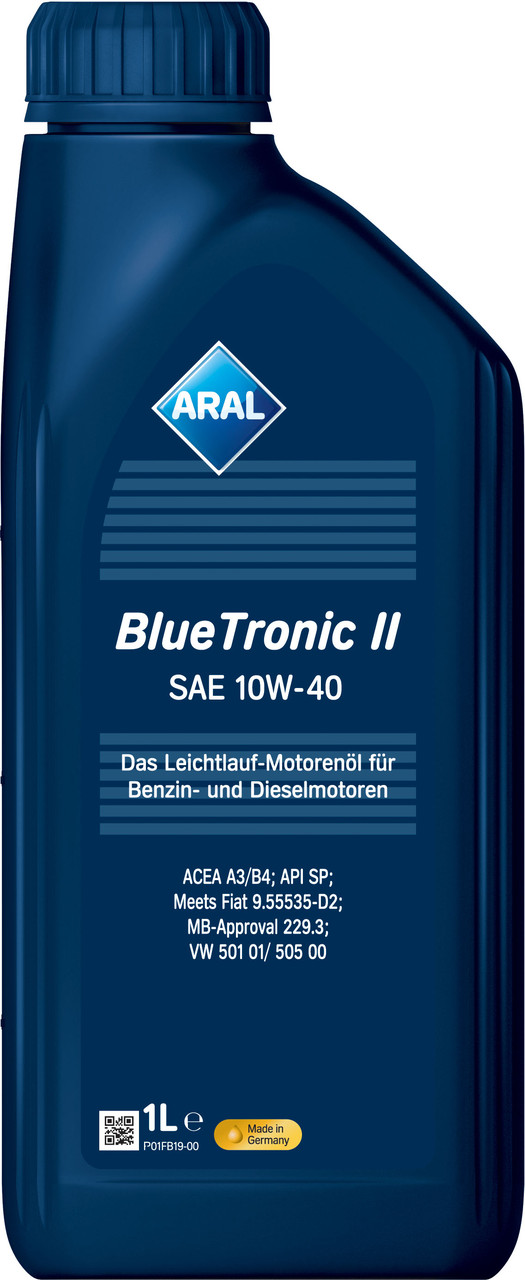 Олива моторна напівсинтетична ARAL BlueTronic II 10W-40 1л