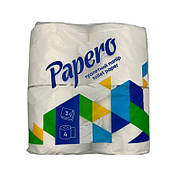 Папір туалетний Papero 3 сл 150 відр, 4 рул/пач.