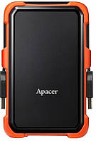 Накопитель внешний HDD 2.5 USB 2.0TB Apacer AC630 Black Orange (AP2TBAC630T-1) UT, код: 6708467