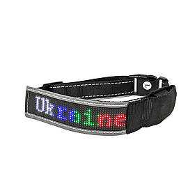 Нашийник для собак з LED-дисплеєм ES-P1401 (Чорний)