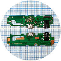Шлейф Vivo Y17 Y19 Y91 Y93 с разъемами зарядки и наушников с микрофоном - нижняя плата AAA